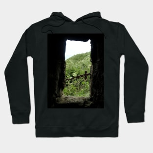 The Gardens Through a Stone Window - Dunnottar Castle Hoodie